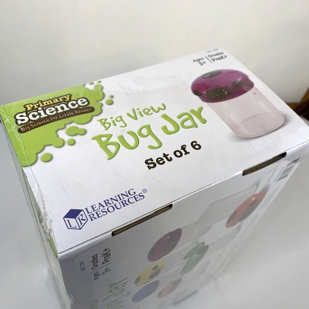 Learning Resources Big View Bug Insect Jars Set Skill Learn Set 6 NIB NEW - Picture 5 of 6